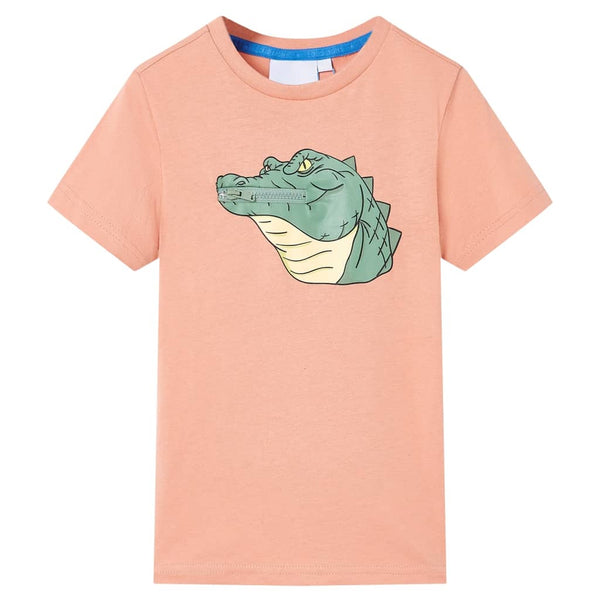 Kinder-T-Shirt Hellorange 140