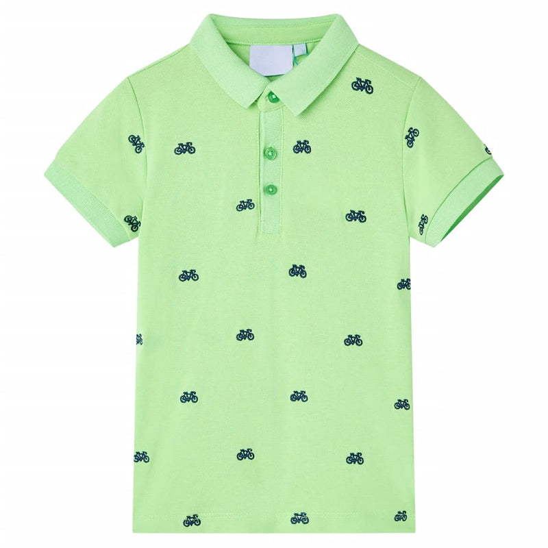 Kinder-Poloshirt Neongrün 116