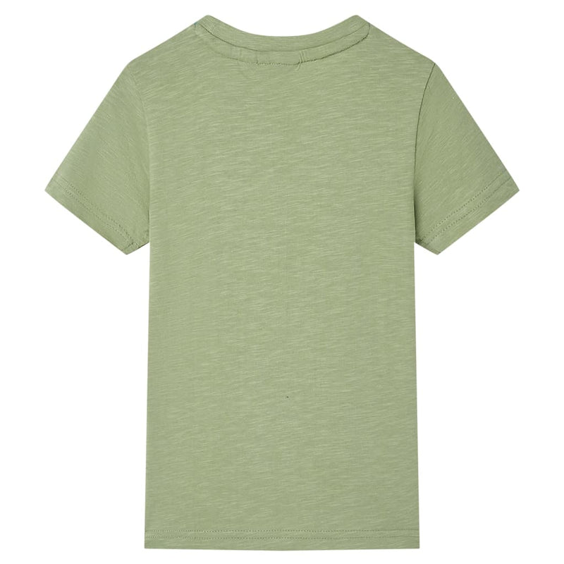 Kinder-T-Shirt Helles Khaki 92