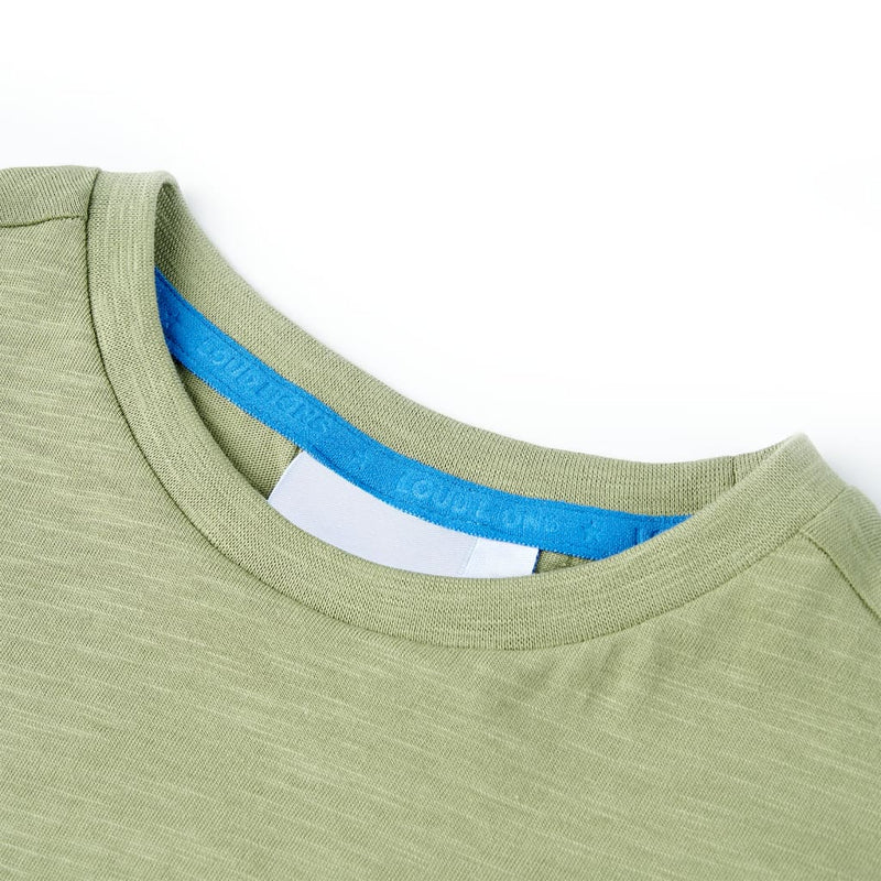 Kinder-T-Shirt Helles Khaki 92