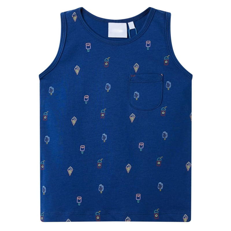 Kinder-Tanktop Dunkelblau 104