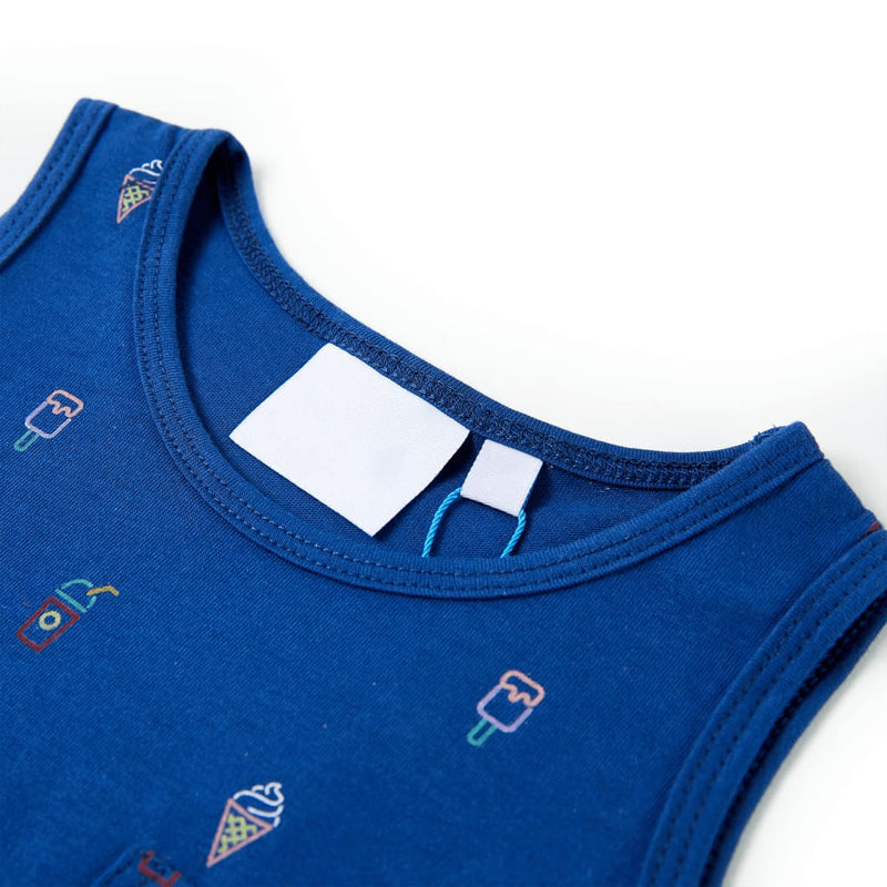 Kinder-Tanktop Dunkelblau 104