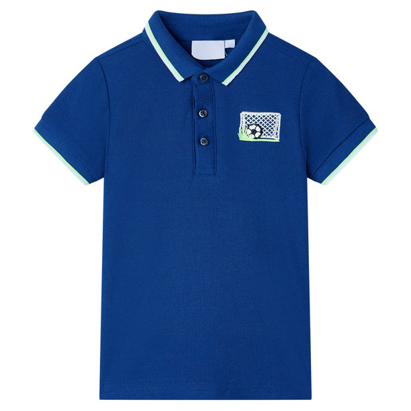 Kinder-Poloshirt Dunkelblau 128