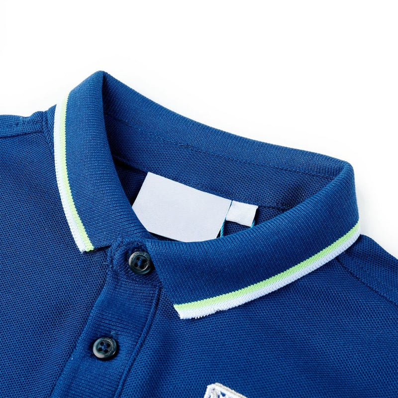 Kinder-Poloshirt Dunkelblau 140