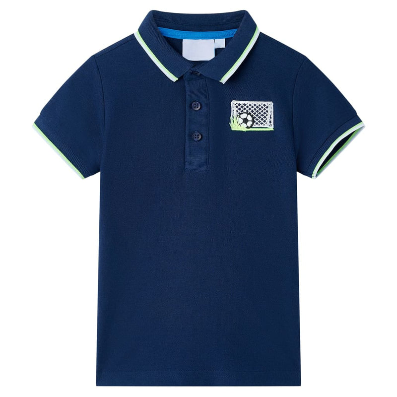 Kinder-Poloshirt Marineblau 104