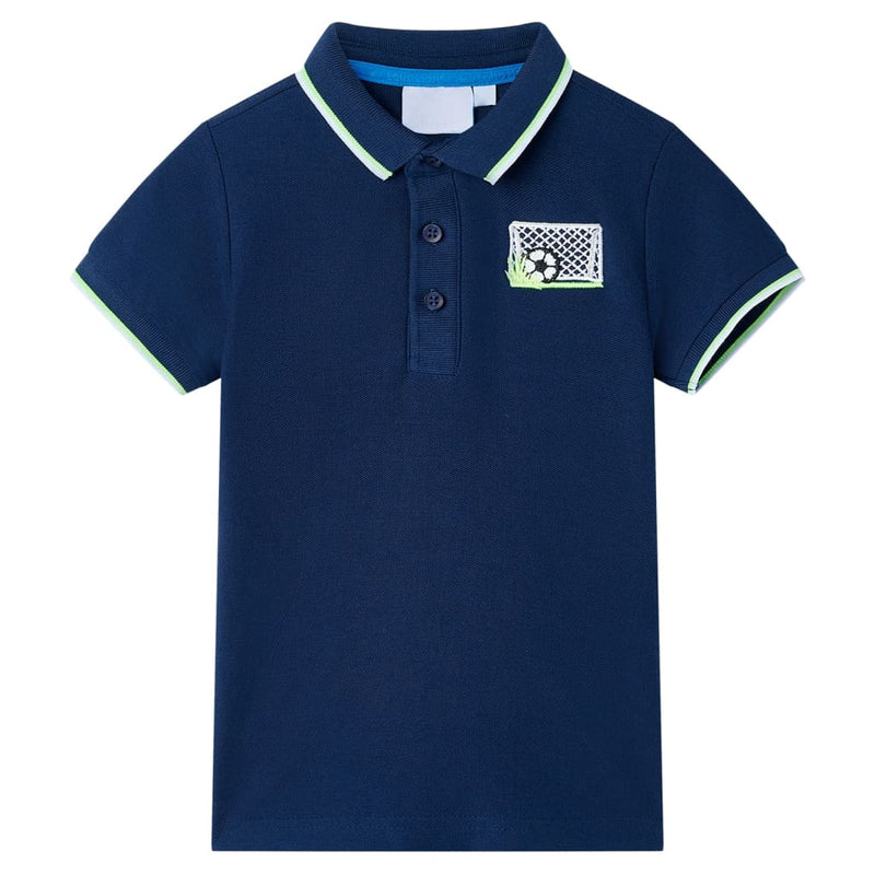 Kinder-Poloshirt Marineblau 116