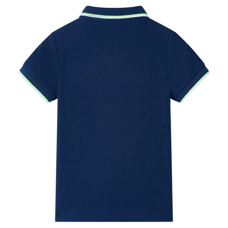 Kinder-Poloshirt Marineblau 128