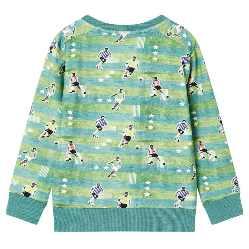 Kinder-Sweatshirt Hellgrün Melange 128