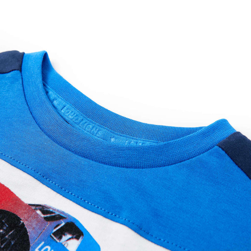 Kinder-T-Shirt Blau und Marineblau 104