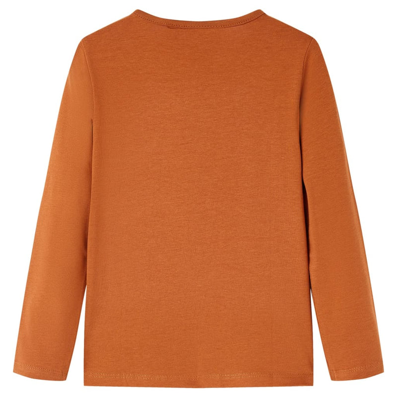 Kinder-Langarmshirt Cognac 92