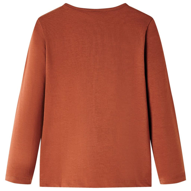 Kinder-Langarmshirt Cognac 92