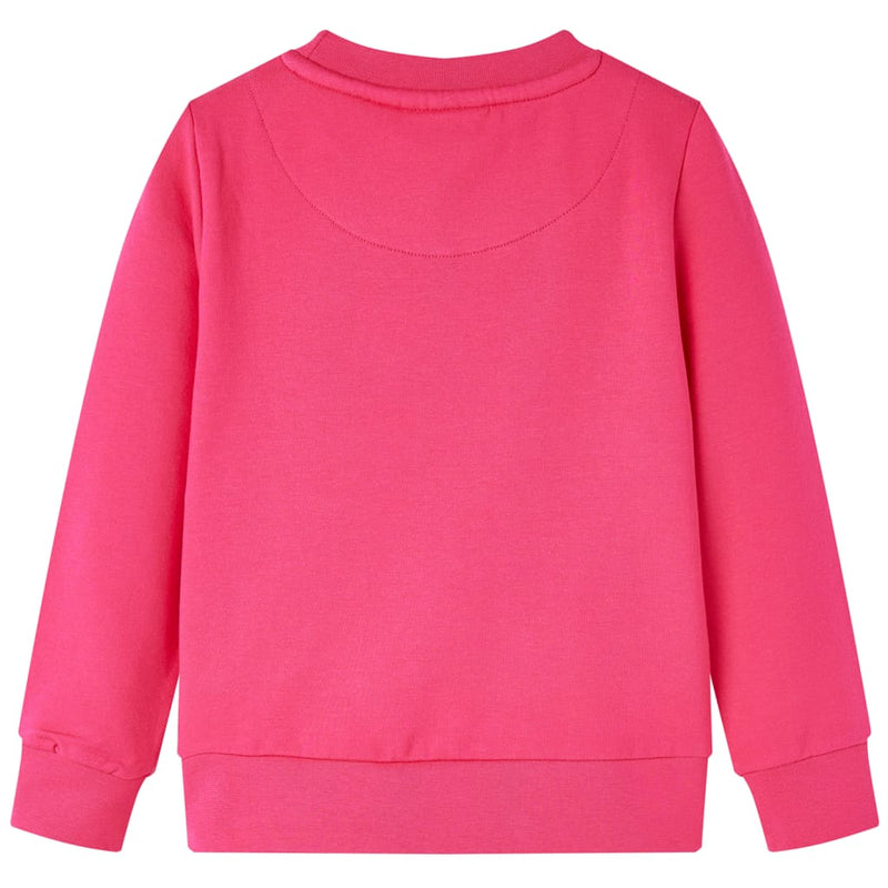 Kinder-Sweatshirt Knallrosa 92