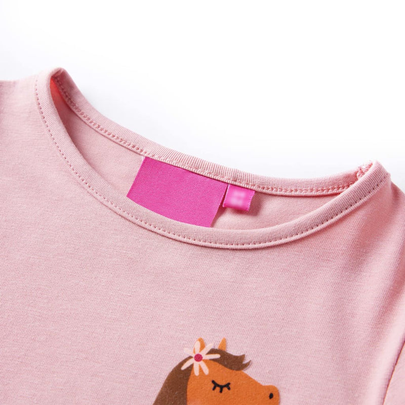 Kinder-Langarmshirt Hellrosa 128