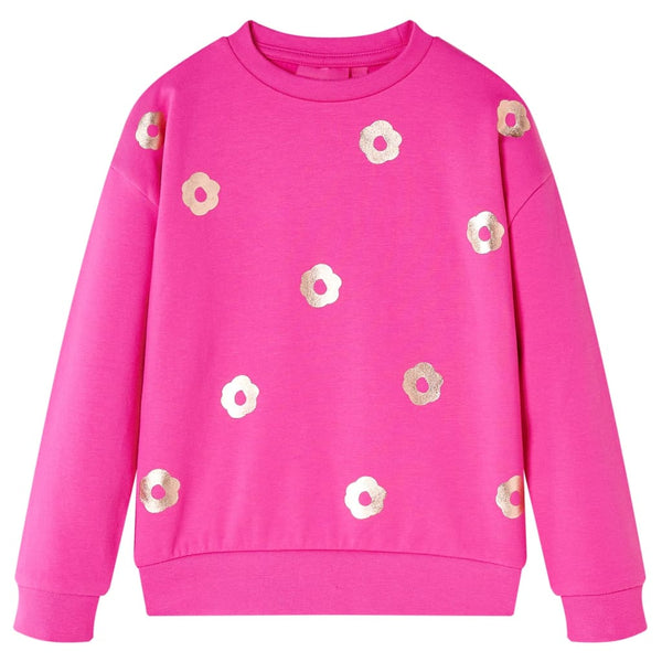 Kinder-Sweatshirt Dunkelrosa 104