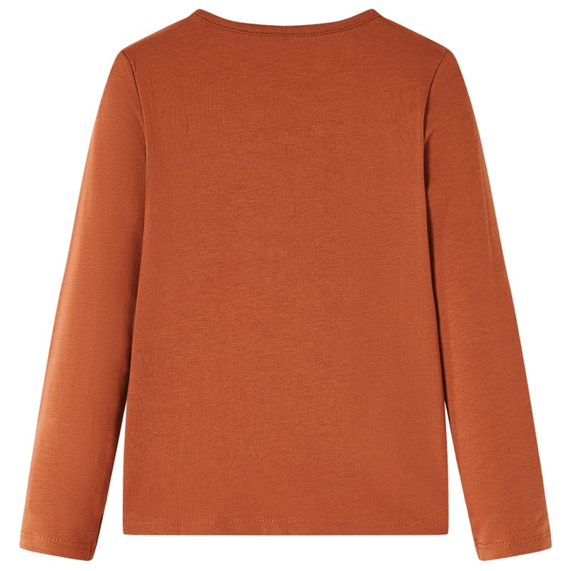 Kinder-Langarmshirt Cognac 92