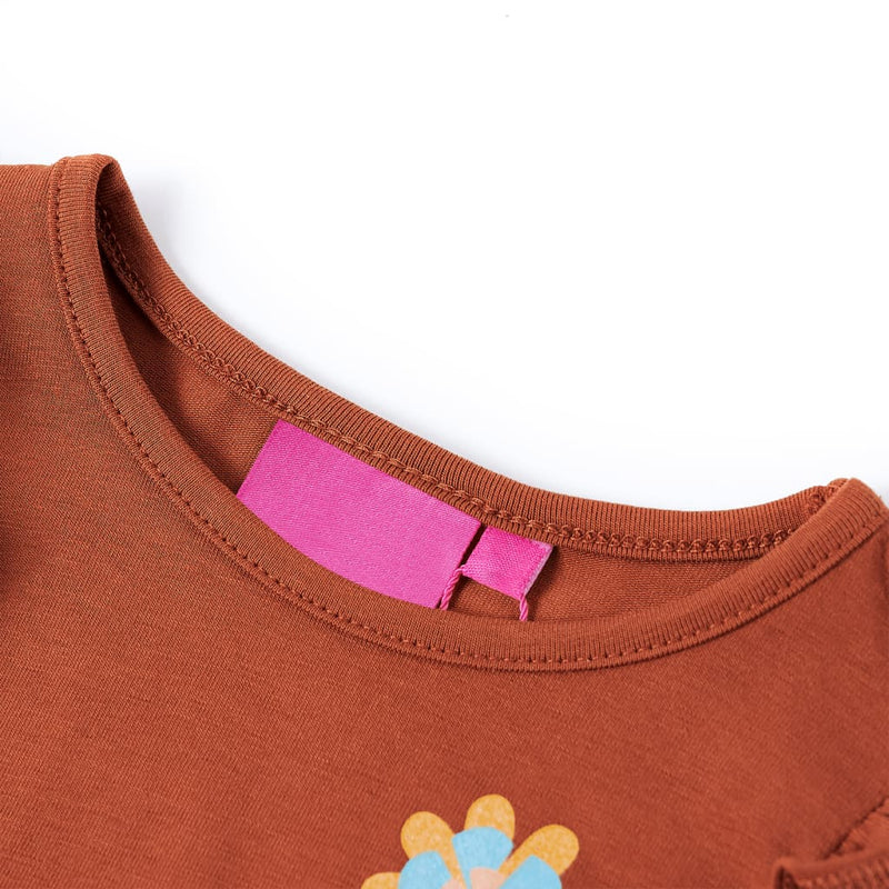 Kinder-Langarmshirt Cognac 92