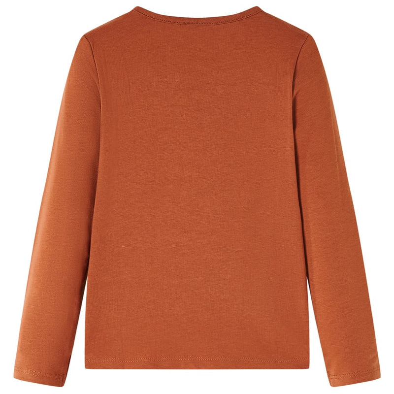 Kinder-Langarmshirt Cognac 104