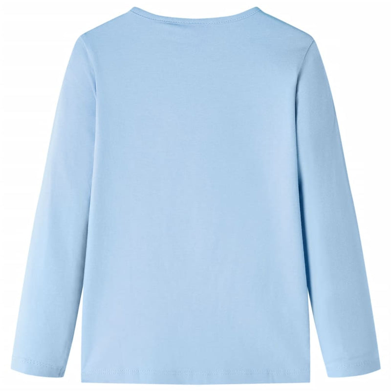 Kinder-Langarmshirt Hellblau 92