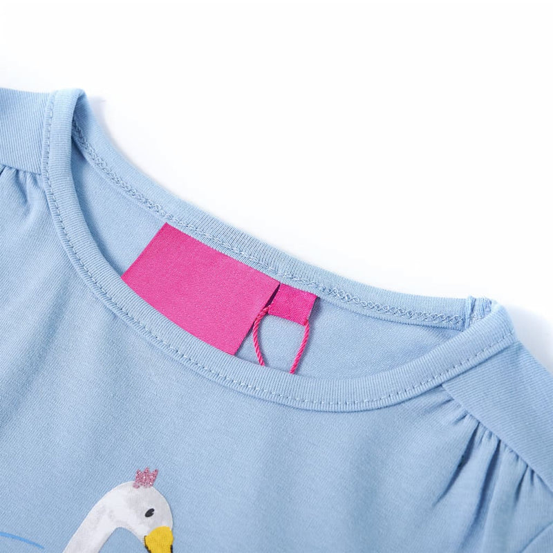 Kinder-Langarmshirt Hellblau 92