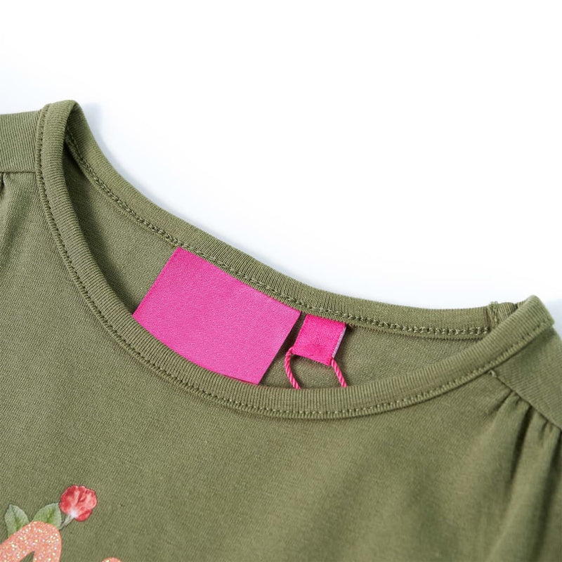 Kinder-Langarmshirt Khaki 104