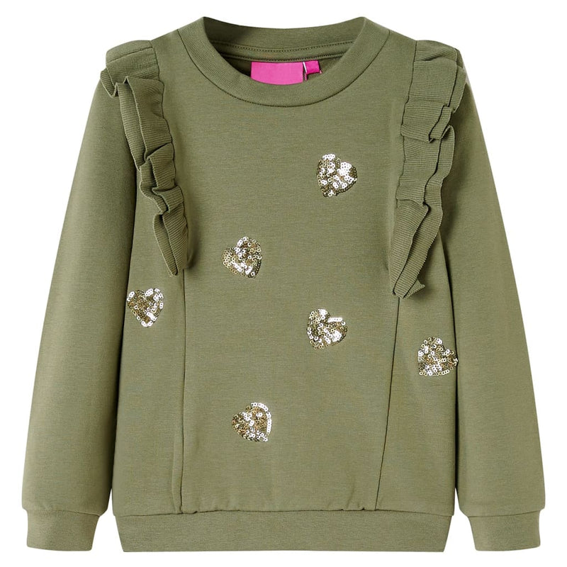 Kinder-Sweatshirt Khaki 116