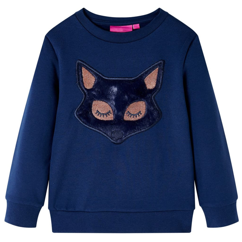 Kinder-Sweatshirt Marineblau 92