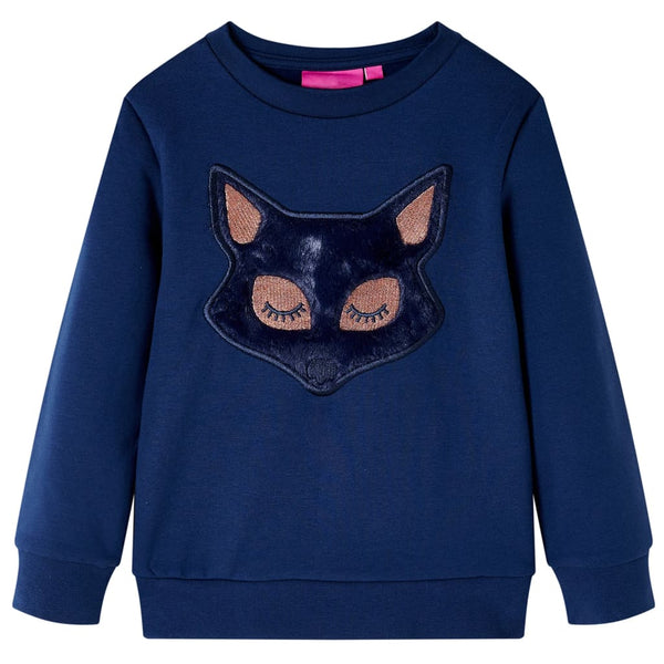 Kinder-Sweatshirt Marineblau 104