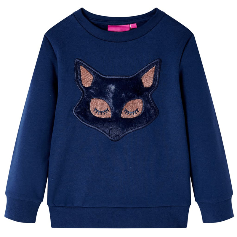 Kinder-Sweatshirt Marineblau 140