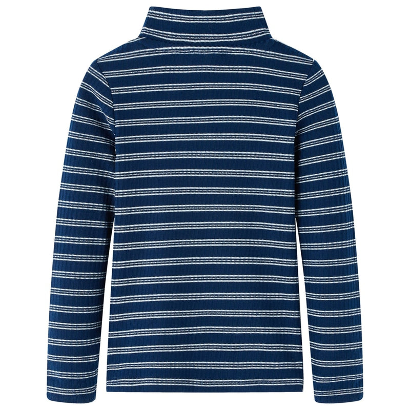 Kinder-Langarmshirt Marineblau 92