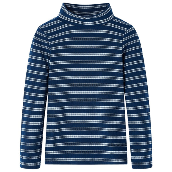 Kinder-Langarmshirt Marineblau 104