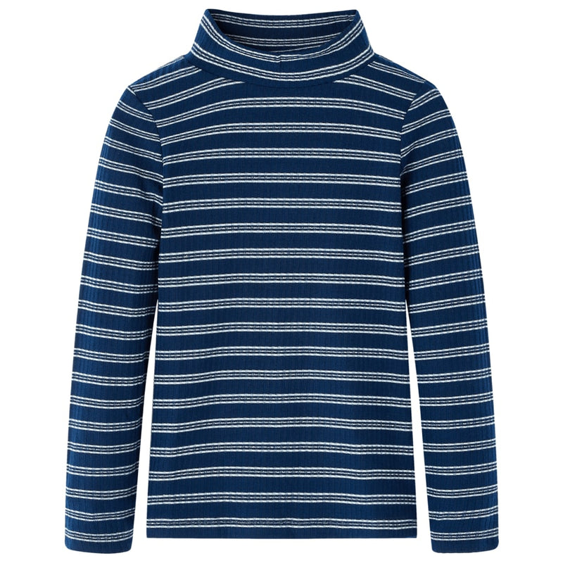 Kinder-Langarmshirt Marineblau 104