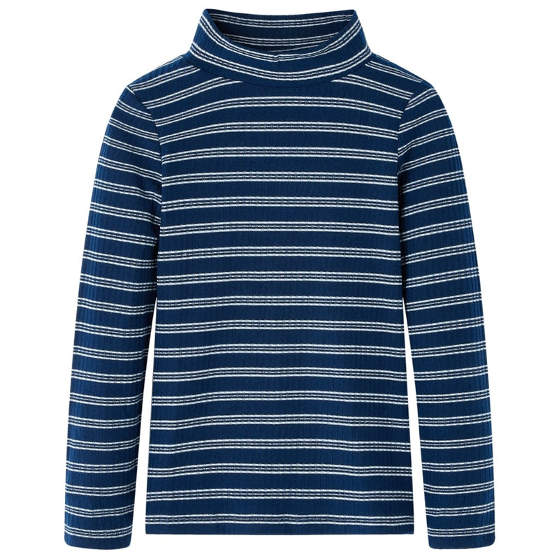 Kinder-Langarmshirt Marineblau 116