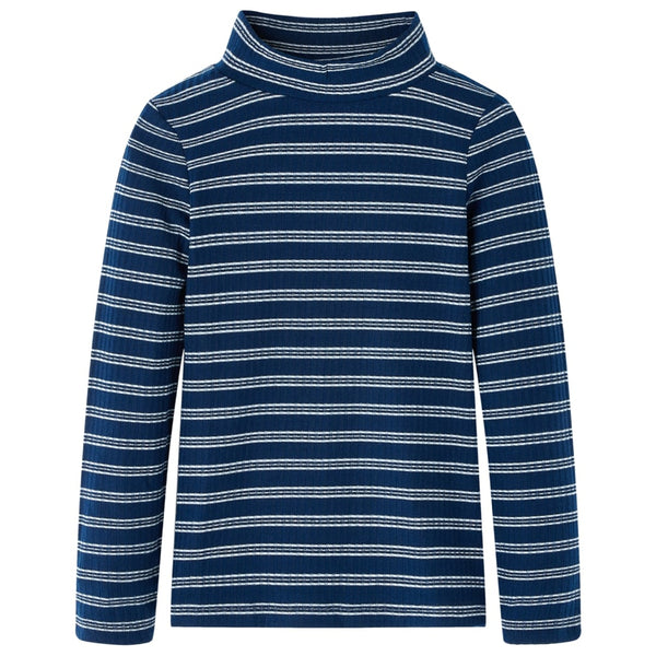 Kinder-Langarmshirt Marineblau 140