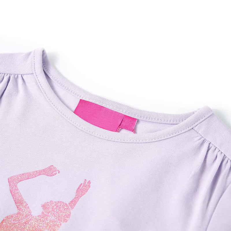 Kinder-Langarmshirt Helllila 104