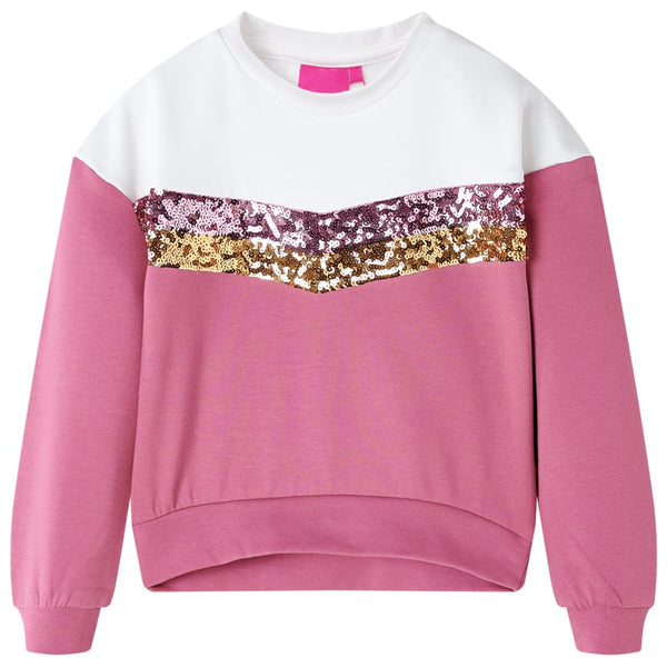 Kinder-Sweatshirt Himbeerrosa 92