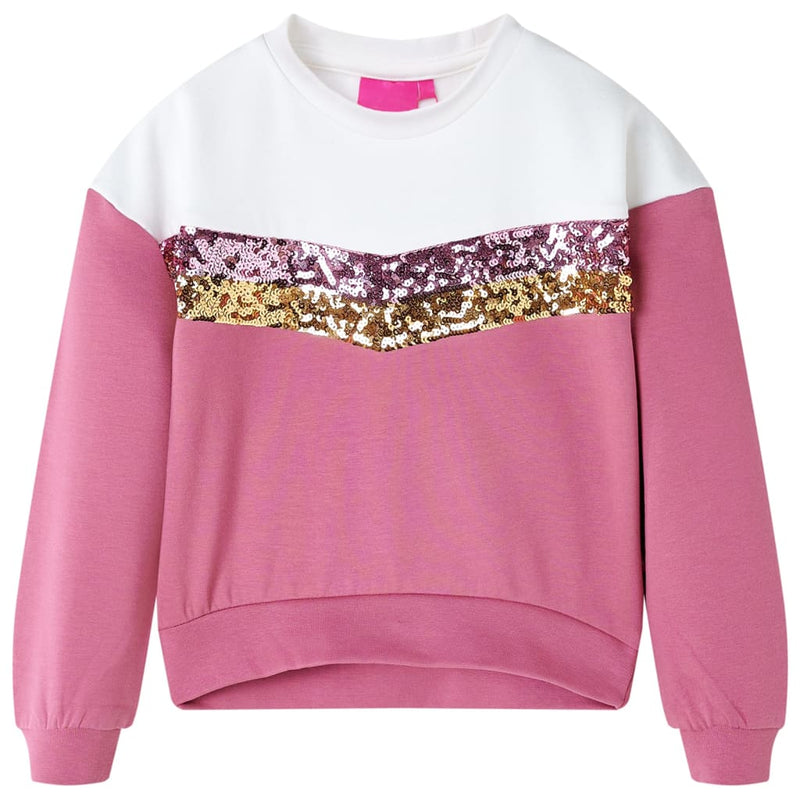 Kinder-Sweatshirt Himbeerrosa 104