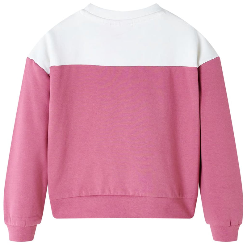 Kinder-Sweatshirt Himbeerrosa 128