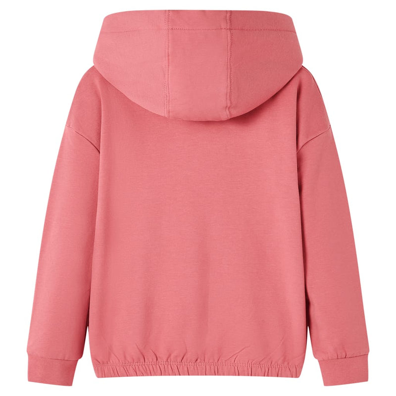 Kinder-Kapuzenpullover Altrosa 104