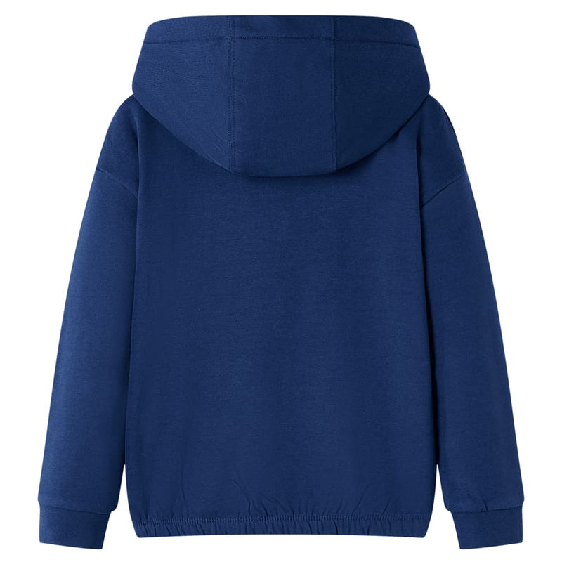 Kinder-Kapuzenpullover Marineblau 104