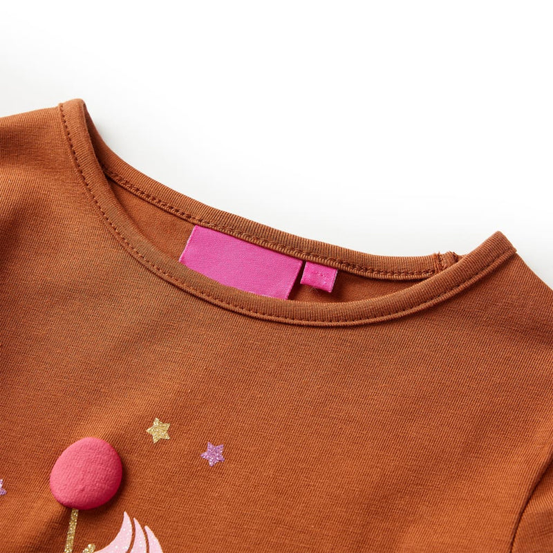 Kinder-Langarmshirt Cognac 92