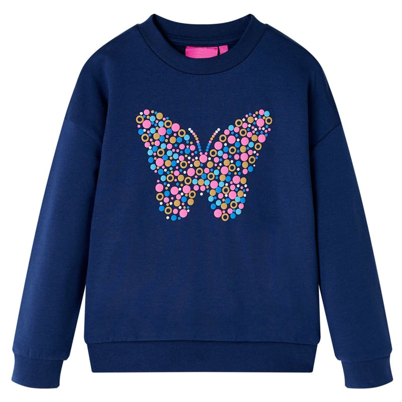 Kinder-Sweatshirt Marineblau 92