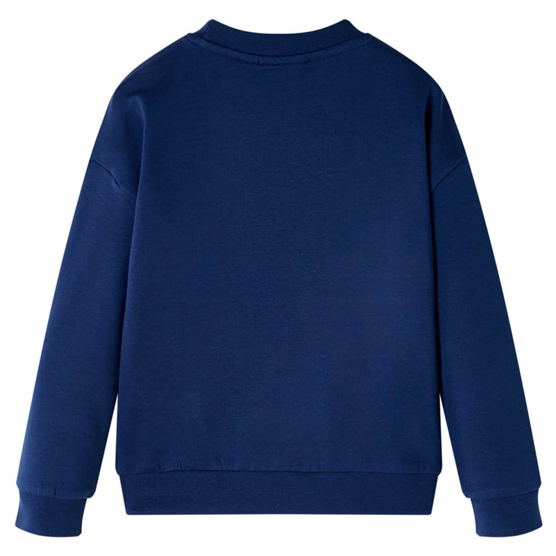 Kinder-Sweatshirt Marineblau 128