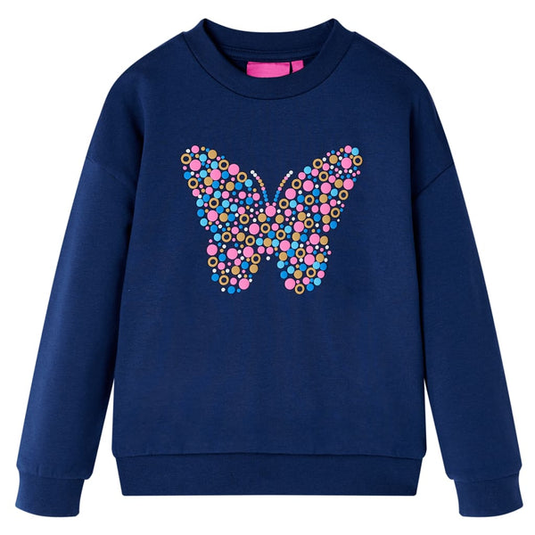 Kinder-Sweatshirt Marineblau 140