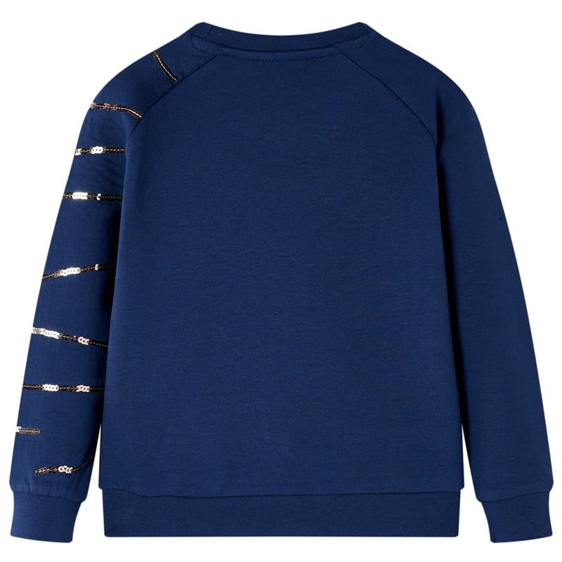 Kinder-Sweatshirt Marineblau 128