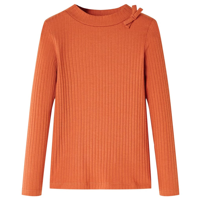 Kinder-Langarmshirt Dunkelorange 104