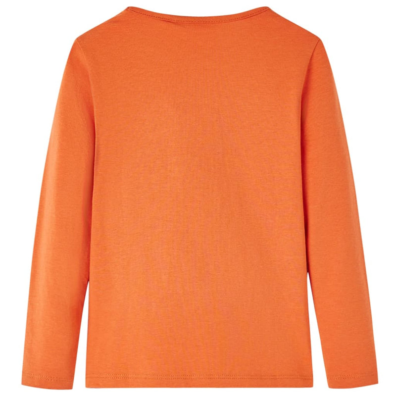 Kinder-Langarmshirt Dunkelorange 116