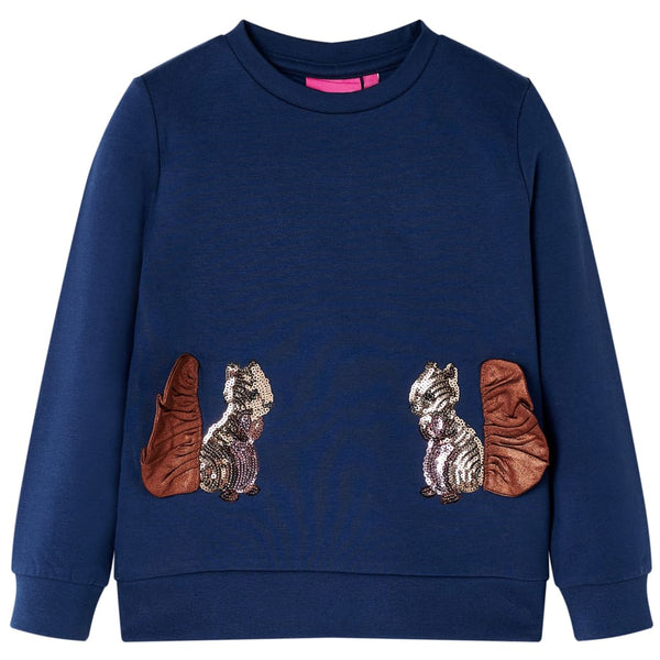 Kinder-Sweatshirt Marineblau 92