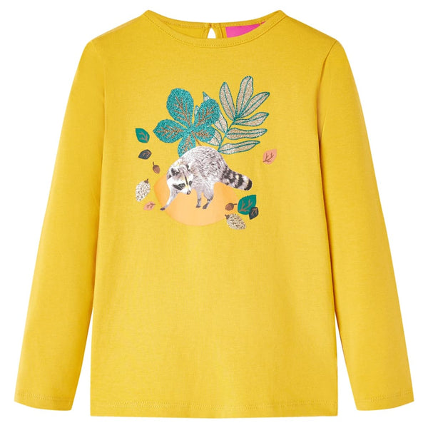 Kinder-Langarmshirt Ocker 104