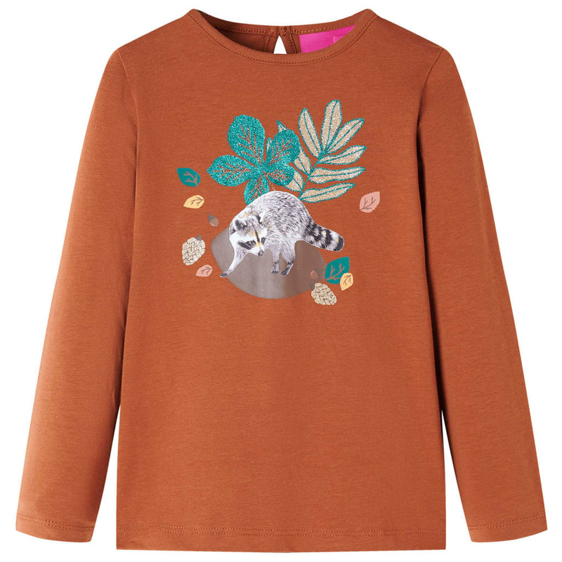 Kinder-Langarmshirt Cognac 92