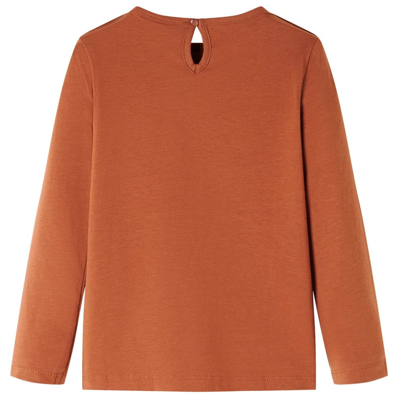 Kinder-Langarmshirt Cognac 92